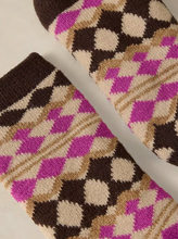 Load image into Gallery viewer, White Stuff - Fairisle Cabin Socks in Pink Multi