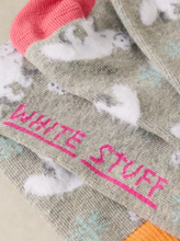 Load image into Gallery viewer, White Stuff - Fluffy Arctic Fox Ankle Sock in Grey Multi