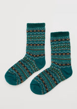 Load image into Gallery viewer, Sea Salt - Cabin Socks in Well House Dark Wreckage