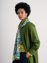 Load image into Gallery viewer, Sea Salt - May Garland Scarf in Zennor Stripe Border Chalk