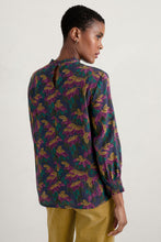 Load image into Gallery viewer, Sea Salt - Romantic Top - Tapestry Leaves Maritime
