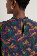 Load image into Gallery viewer, Sea Salt - Romantic Top - Tapestry Leaves Maritime