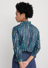 Load image into Gallery viewer, Sea Salt - Twining Top in Painterly Stripe Maritime