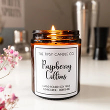 Load image into Gallery viewer, TTCC - Raspberry Collins Amber Glass Candle