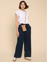 Load image into Gallery viewer, White Stuff - Belle Linen Wide Trousers - Dark Navy