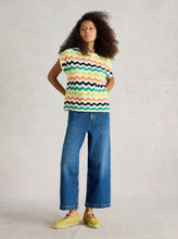 Load image into Gallery viewer, White Stuff - Calypso Tee in White Multi