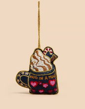 Load image into Gallery viewer, White Stuff - Hot Choc Sparkle Hanging Decoration