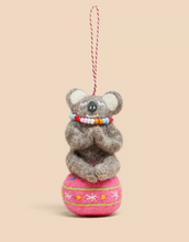 Load image into Gallery viewer, White Stuff - Meditating Koala Hanging Decoration
