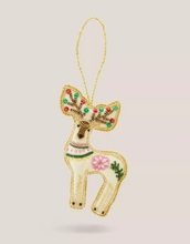 Load image into Gallery viewer, White Stuff- Stag Sparkle Hanging Decoration