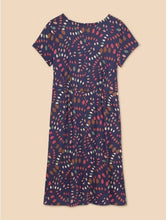 Load image into Gallery viewer, White Stuff - Tallie Eco Vero Jersey Dress - Navy Print