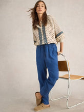 Load image into Gallery viewer, White Stuff - Elle Linen Blend Trouser in Chambray Blue
