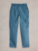 Load image into Gallery viewer, White Stuff - Everleigh Cargo Trousers in Mid Blue