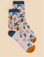 Load image into Gallery viewer, White Stuff - Flying Bird Ankle Sock - Grey Multi
