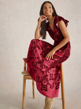 Load image into Gallery viewer, White Stuff - Lorna Linen Blend Maxi Dress in Red Multi