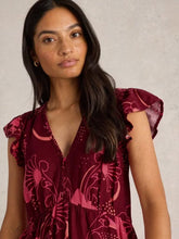 Load image into Gallery viewer, White Stuff - Lorna Linen Blend Maxi Dress in Red Multi