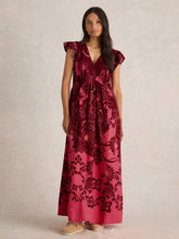 Load image into Gallery viewer, White Stuff - Lorna Linen Blend Maxi Dress in Red Multi