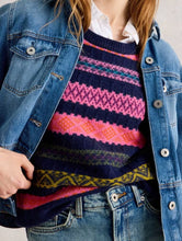 Load image into Gallery viewer, White Stuff - Lottie Fairisle Tank in Navy Multi