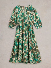Load image into Gallery viewer, White Stuff - Lucy Midi Dress in Green Print