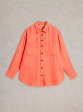 Load image into Gallery viewer, White Stuff - Lydia Linen Shirt in Bright Orange