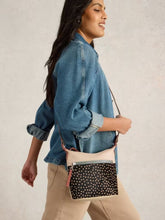 Load image into Gallery viewer, White Stuff - Mini Farrah Leather Crossbody in Black Multi