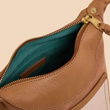 Load image into Gallery viewer, White Stuff - Mini Fleur Suede Crossbody - Tan Multi