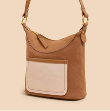 Load image into Gallery viewer, White Stuff - Mini Fleur Suede Crossbody - Tan Multi
