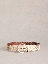 Load image into Gallery viewer, White Stuff - Punch Out Floral Belt in White Multi