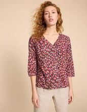 Load image into Gallery viewer, White Stuff - Rae Organic Cotton Top - Pink Print