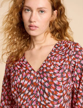 Load image into Gallery viewer, White Stuff - Rae Organic Cotton Top - Pink Print