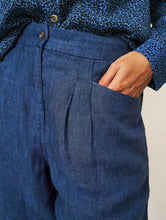Load image into Gallery viewer, White Stuff - Rowena Linen Trousers in Dark Navy