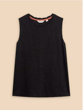 Load image into Gallery viewer, White Stuff - Rylee Linen Vest - Pure Black