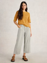 Load image into Gallery viewer, White Stuff - Stitchy Knitted Tee in Mid Yellow
