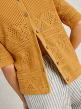 Load image into Gallery viewer, White Stuff - Stitchy Knitted Tee in Mid Yellow