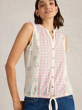 Load image into Gallery viewer, White Stuff - Tulip Sleeveless Shirt in Pink Print
