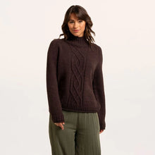 Load image into Gallery viewer, Brakeburn - Agnes Knitted Roll Neck Jumper in Brown
