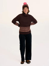 Load image into Gallery viewer, Brakeburn - Thyra Intarsia Knitted Jumper in Brown