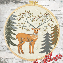Load image into Gallery viewer, Corinne Lapierre - Printed Linen Embroidery Kit - King of the Woods