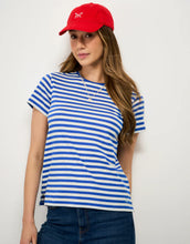 Load image into Gallery viewer, Crew Clothing - Breton T-Shirt in White/Blue