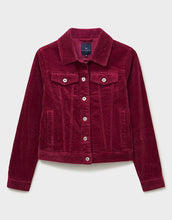 Load image into Gallery viewer, Crew Clothing - Cord Western Jacket in Burgundy
