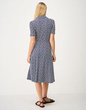 Load image into Gallery viewer, Crew Clothing - Emma Short Sleeve Jersey Dress in Navy Spot