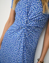 Load image into Gallery viewer, Crew Clothing - Flora Short Sleeve Jersey Dress in Daisy Blue
