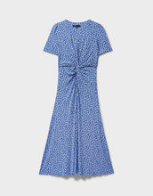 Load image into Gallery viewer, Crew Clothing - Flora Short Sleeve Jersey Dress in Daisy Blue