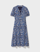 Load image into Gallery viewer, Crew Clothing - Laurie Tie Neck Tea Dress - Petal Print