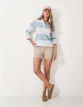 Load image into Gallery viewer, Crew Clothing - Long Sleeve Stripe Rugby in Blue/White