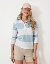 Load image into Gallery viewer, Crew Clothing - Long Sleeve Stripe Rugby in Blue/White