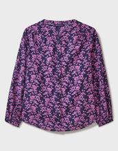 Load image into Gallery viewer, Crew Clothing - Lyla Button Through Blouse - Navy Pink Floral