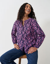 Load image into Gallery viewer, Crew Clothing - Lyla Button Through Blouse - Navy Pink Floral