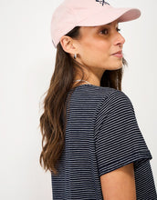 Load image into Gallery viewer, Crew Clothing - Perfect Stripe Crew Slub Tee in Navy White