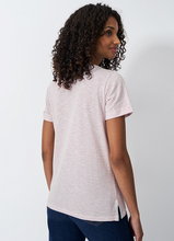 Load image into Gallery viewer, Crew Clothing - Stripe Crew Neck Slub T-Shirt in White Orchid