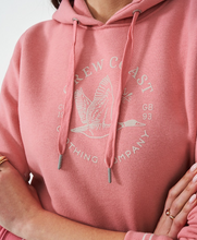 Load image into Gallery viewer, Crew Clothing - Embroidered Graphic Hoodie in Flamingo Plume
